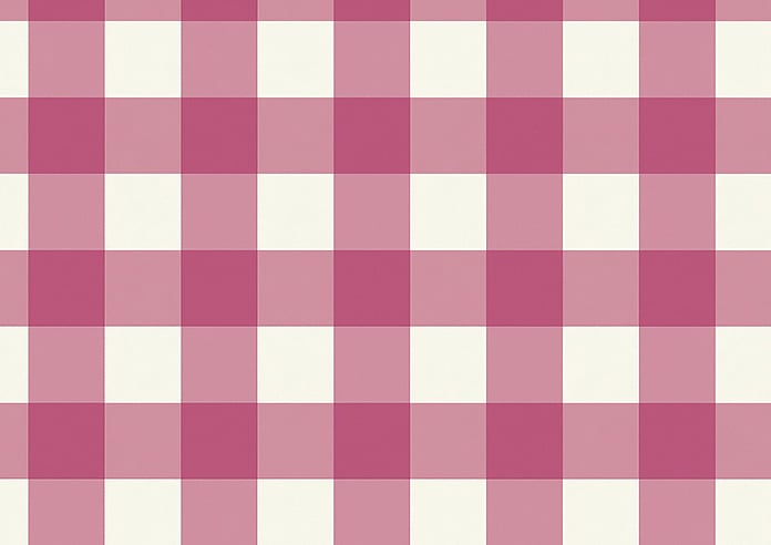 Gingham, Cosmos - Roman Blind - Image 7